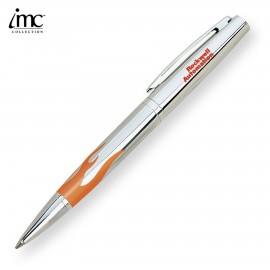 Logo Branded EZ Writer Twist Action Brass Ballpoint Pen