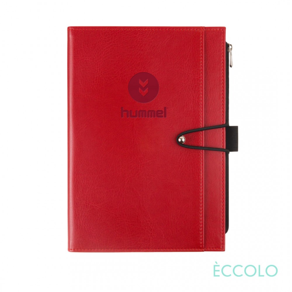 Logo Branded Eccolo Slide Journal - (M) 6"x8" Red Logo Branded Eccolo Slide Journal - (M) 6"x8" Red