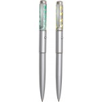 Blue/Green/Yellow Die Cut Metal Logo Pen W/ LED Light Custom Engraved