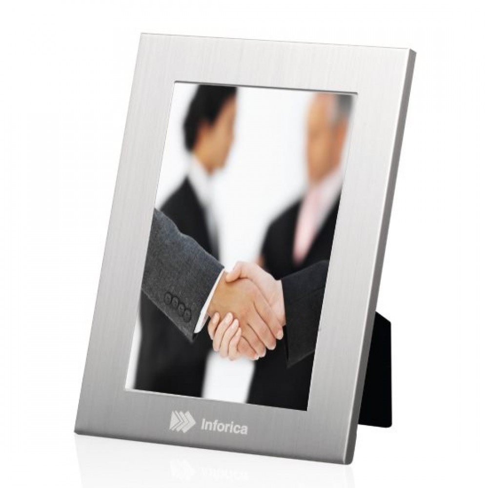 Custom Imprinted Lauretta Frame - Aluminum 4"x6" Photo Custom Imprinted Lauretta Frame - Aluminum 4"x6" Photo