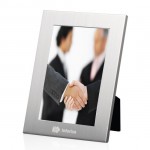 Custom Imprinted Lauretta Frame - Aluminum 4"x6" Photo