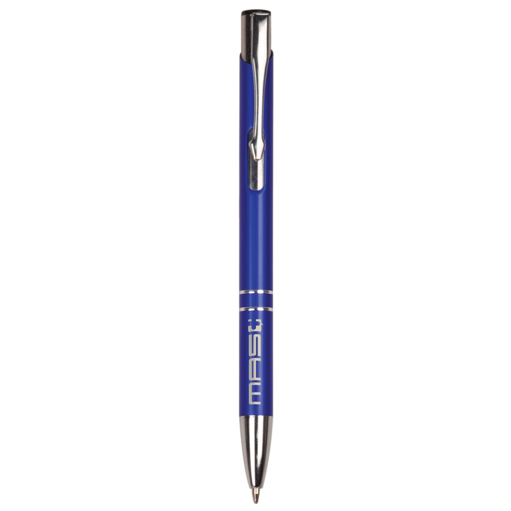 Custom Engraved Gloss Blue Ballpoint Pen - Laser Engraved Custom Engraved Gloss Blue Ballpoint Pen - Laser Engraved