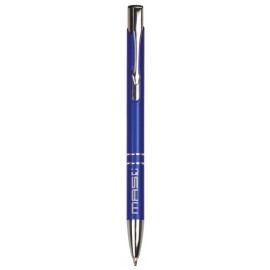 Gloss Blue Ballpoint Pen - Laser Engraved Custom Engraved