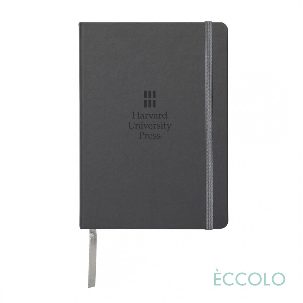 Eccolo Techno Journal - (S) 5"x7" Light Gray Custom Engraved Eccolo Techno Journal - (S) 5"x7" Light Gray Custom Engraved
