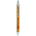 Bamboo with Silver Trim Pen Custom Engraved