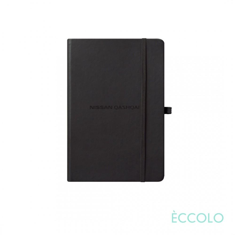 Eccolo Cool Journal - (S) 3"x5" Black Custom Imprinted Eccolo Cool Journal - (S) 3"x5" Black Custom Imprinted