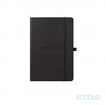 Eccolo Cool Journal - (S) 3"x5" Black Custom Imprinted