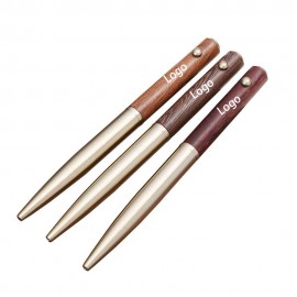 Custom Engraved Luxury Wooden Ballpoint Pen