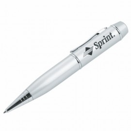 Custom Imprinted Smooth USB Pen w/ Key Chain (4 GB)