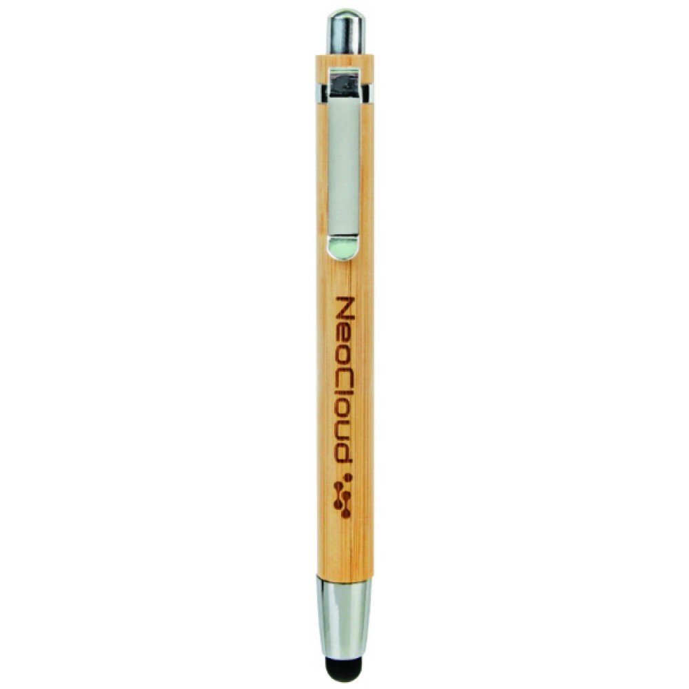 Bamboo Pen with Stylus Tip Custom Imprinted Bamboo Pen with Stylus Tip Custom Imprinted