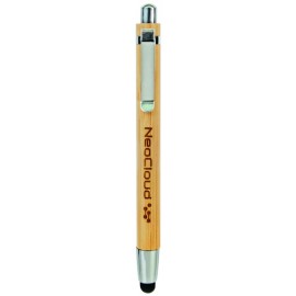 Custom Engraved Bamboo Pen with Stylus Tip  Custom Engraved Bamboo Pen with Stylus Tip