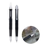 Union Printed - 2 in 1 Emergency Stainless Steel Tactical Pen Custom Imprinted