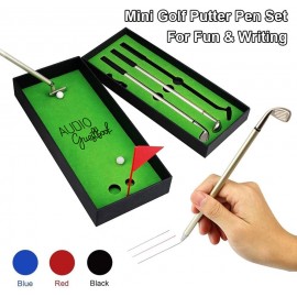 Custom Imprinted 3PCS Golf Putter Pen Set  Custom Imprinted 3PCS Golf Putter Pen Set