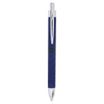 Blue/Black Leatherette Pen Custom Engraved