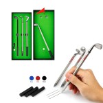 Mini Desktop Golf Pen Gift Set Custom Imprinted