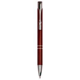 Satin Burgundy Ballpoint Pen - Laser Engraved Logo Branded