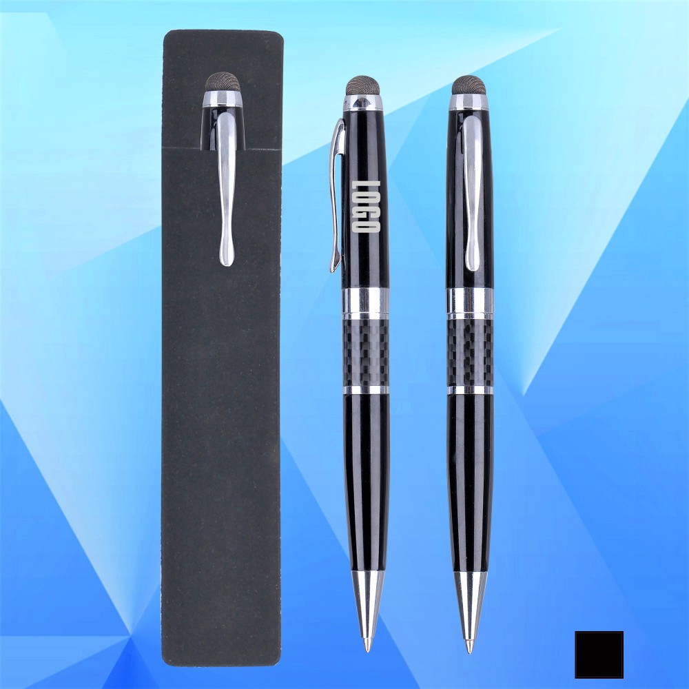 Custom Imprinted Executive Office Ballpoint Pen and PE Pouch