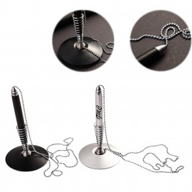 Desk Pen With Chain Logo Branded  Desk Pen With Chain Logo Branded