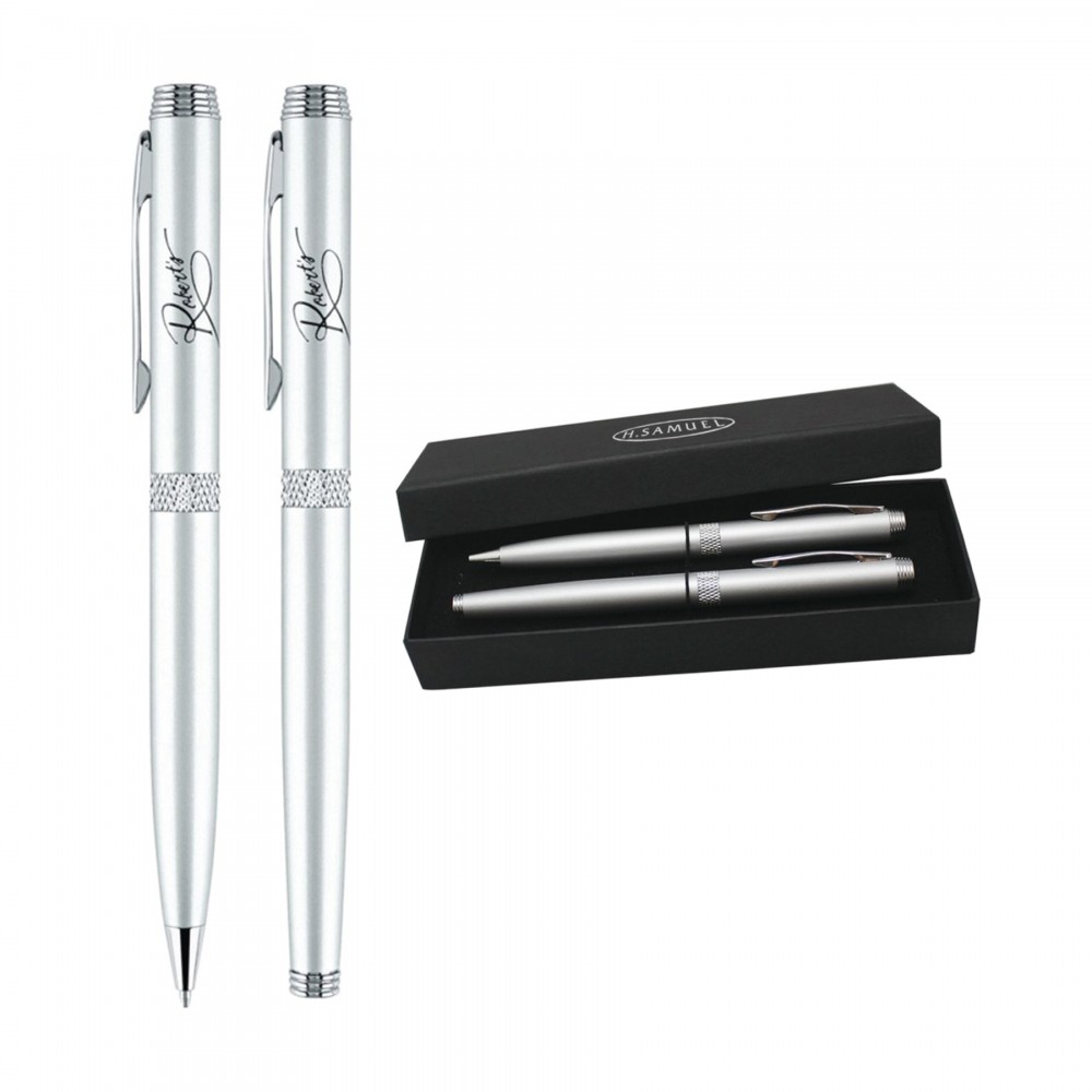 Logo Branded Monte Cristo Rollerball Metal Pen Set (A423/424/PK16) Logo Branded Monte Cristo Rollerball Metal Pen Set (A423/424/PK16)