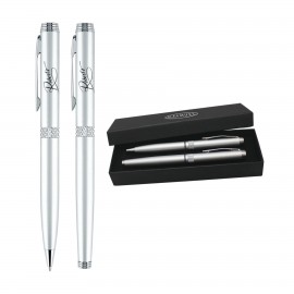 Logo Branded Monte Cristo Rollerball Metal Pen Set (A423/424/PK16)  Logo Branded Monte Cristo Rollerball Metal Pen Set (A423/424/PK16)