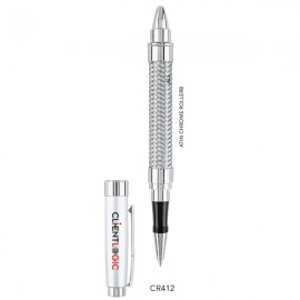 Custom Engraved Carrera Twist Action Roller Ball Pen