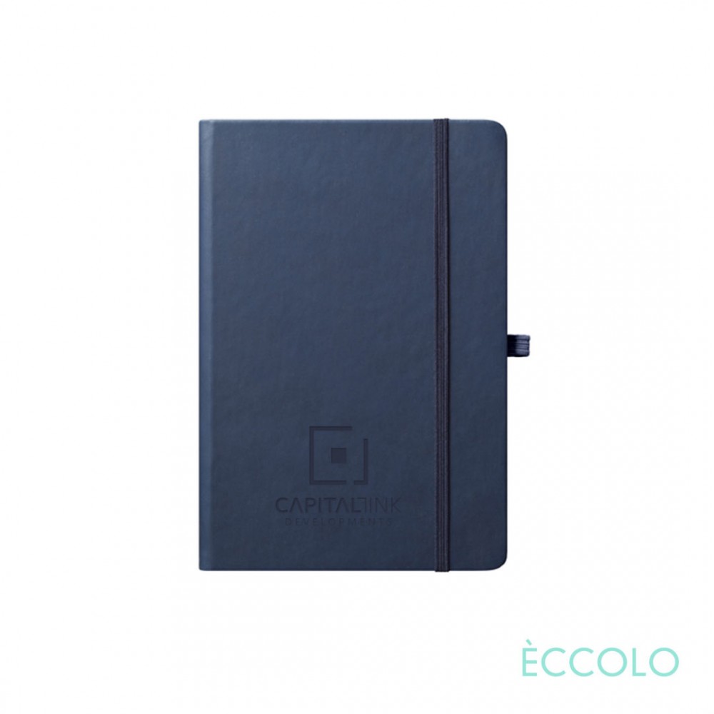 Custom Engraved Eccolo Cool Journal - (S) 3"x5" Navy Blue Custom Engraved Eccolo Cool Journal - (S) 3"x5" Navy Blue
