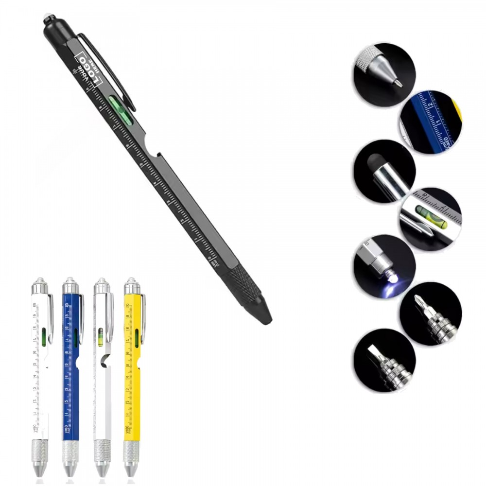 Custom Imprinted Pen with Personalized Multi - Tool Features Custom Imprinted Pen with Personalized Multi - Tool Features