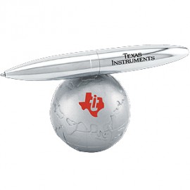Globe Pen Stand With Pen Custom Engraved  Globe Pen Stand With Pen Custom Engraved
