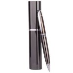 Custom Imprinted Multi Stripe Twist Metal Ballpoint Pen w/ Matching Case