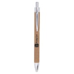 Light Brown Leatherette Pen Custom Imprinted
