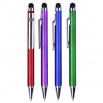 2-in-1 Clip Pusher Ballpoint Pen/Stylus Custom Imprinted