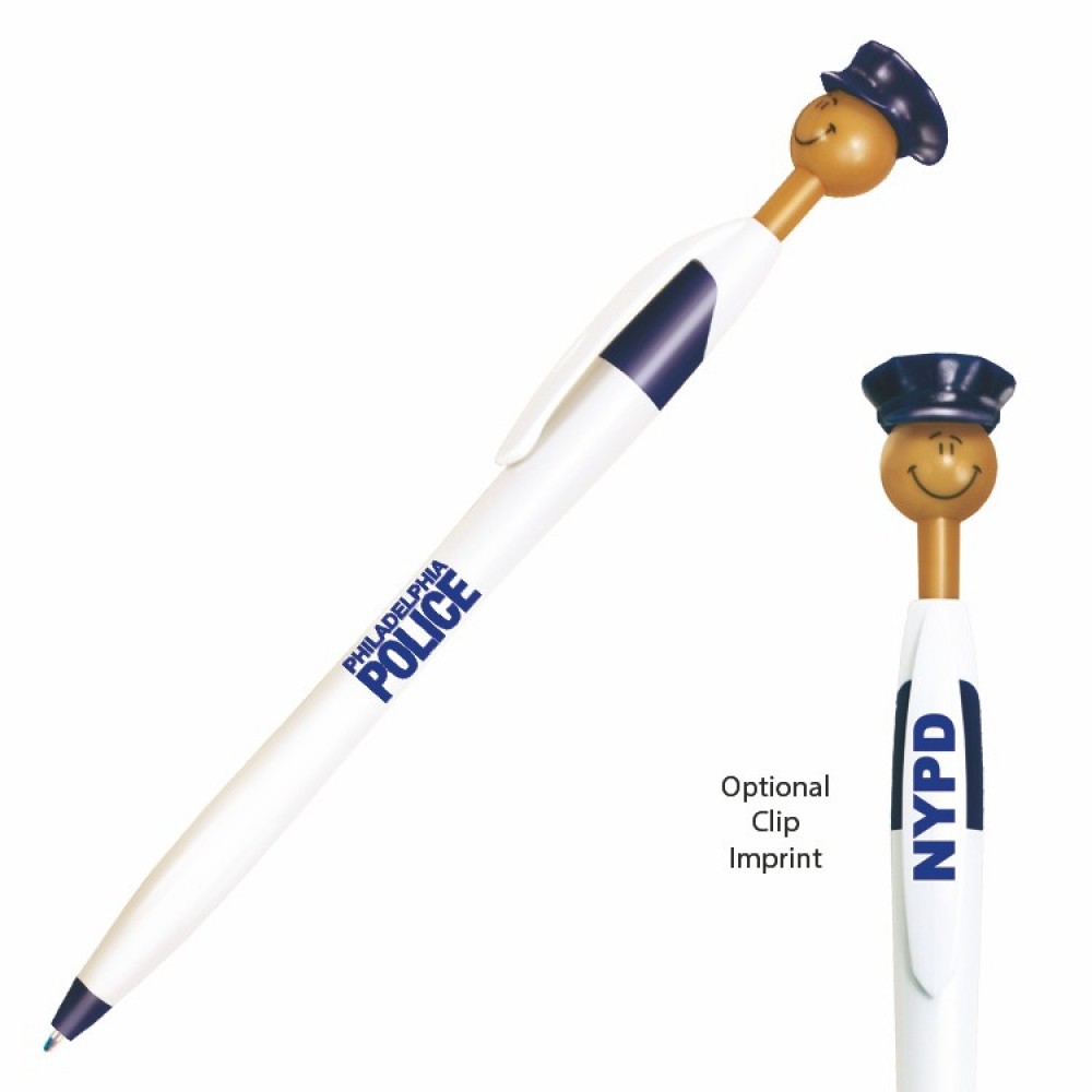 Officer Smilez Pen/Medium Tone Logo Branded Officer Smilez Pen/Medium Tone Logo Branded