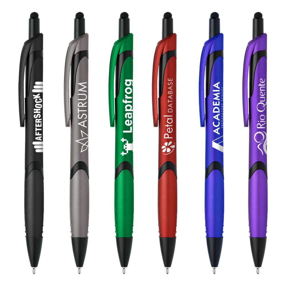 Solana Midnight Pen w/Stylus Logo Branded Solana Midnight Pen w/Stylus Logo Branded