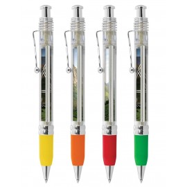 Custom Imprinted Wave Clip Banner Pen