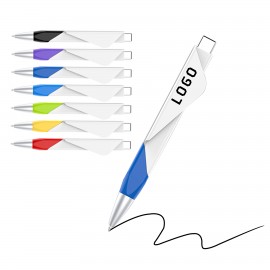 Logo Branded Customized Promotional Business Ballpoint Pens With Clip