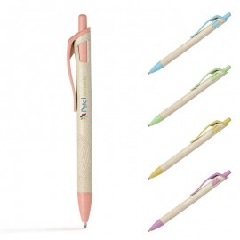 Recycled Wheat Pen for Full-color Inkjet Imprint Custom Imprinted