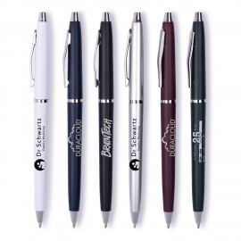 Custom Imprinted Lodger Twist Pen - Silver Accents
