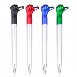Logo Branded 2-in-1 Thumbs-Up! Ballpoint Pen/Stylus