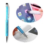 Custom Imprinted 2-in-1 Crystal Ballpoint Touch Pen