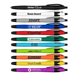 Liqui-Mark iWriter Smooth Soft Touch Rubberized Pen & Stylus-Black Ink Custom Imprinted