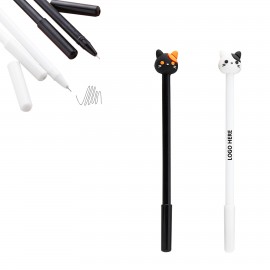 Animal Pet Cat Head Pen Logo Branded