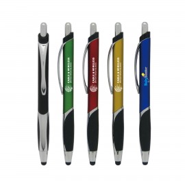 Logo Branded Click Action Stylus Ballpoint Pen