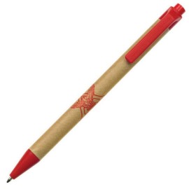 Custom Imprinted Recycled Paper Pen - Red