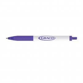 Paper Mate Inkjoy White Barrel - Purple Custom Imprinted