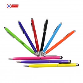 Custom Imprinted Colorful Touch Metal Ballpoint Pen