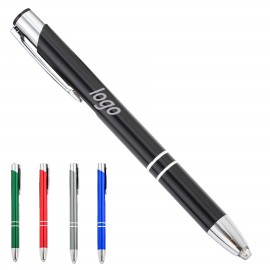 Multi Functional Ballpoint Pen With Led Light Logo Branded