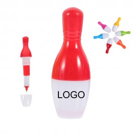 3" Portable ABS Bowling Ball Retractable Ballpoint Pen Logo Branded  3" Portable ABS Bowling Ball Retractable Ballpoint Pen Logo Branded
