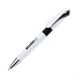 Lido Click-Action Pen - Black Logo Branded  Lido Click-Action Pen - Black Logo Branded