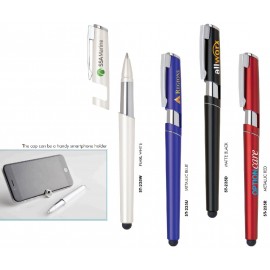 Custom Imprinted Stylus-235 Stylus Pen with Phone Stand  Custom Imprinted Stylus-235 Stylus Pen with Phone Stand