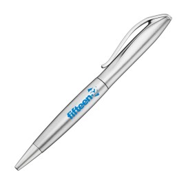 Logo Branded Buss Ballpoint Pen - Silver